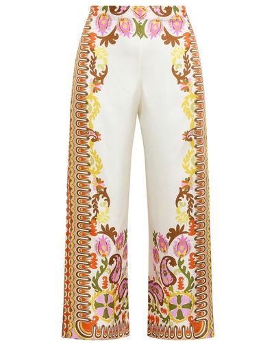 Maliparmi Pantalone collection print - Bianco