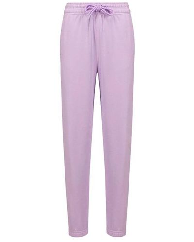 adidas By Stella McCartney Baumwoll-sweatpants, regular fit, elastischer bund - Lila