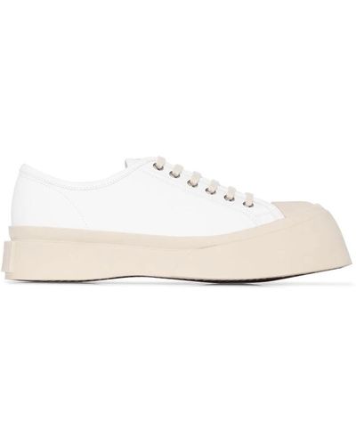 Marni Sneakers in pelle bianca - Bianco