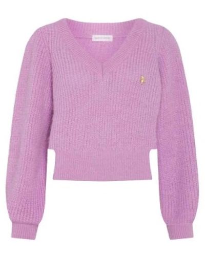 FABIENNE CHAPOT Starry suéter de cuello en v - Morado