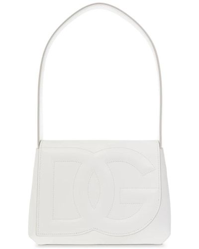 Dolce & Gabbana Borsa a tracolla con logo - Bianco