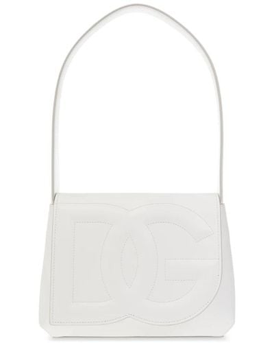Dolce & Gabbana Schultertasche mit logo - Weiß