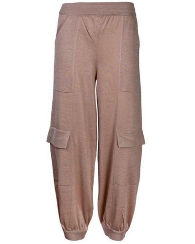 Circus Hotel Tapered Trousers - Brown