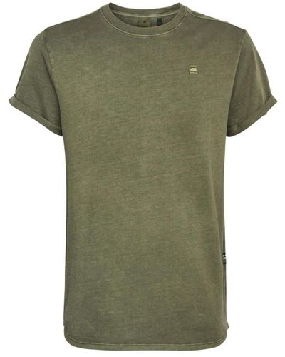 G-Star RAW Shirt basic t-shirt mit rundhalsausschnitt - Grün