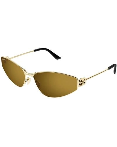Balenciaga Goldene sonnenbrille mit zubehör,stylische sonnenbrille bb0335s - Gelb