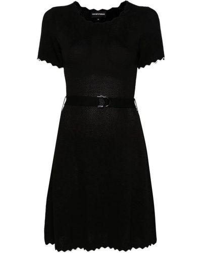 Emporio Armani Knitted Dresses - Black