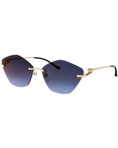 Cartier Stylische sonnenbrille ct0429s - Blau