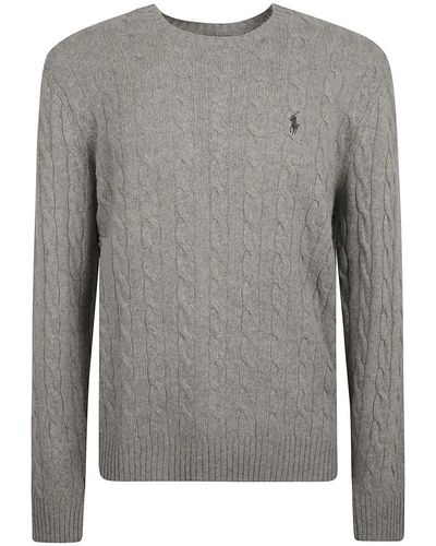 Ralph Lauren Round-Neck Knitwear - Grey