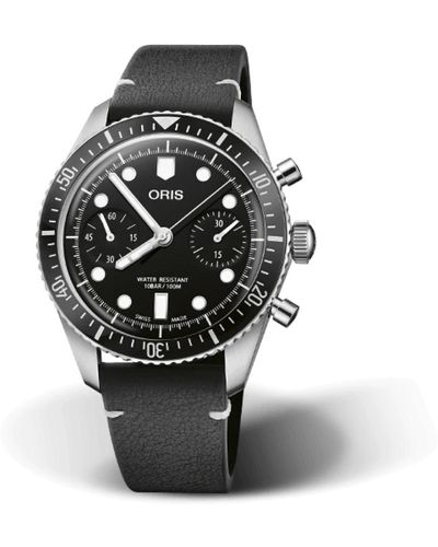 Oris 77177914054-0762001 - divers sixty-five chronograph - Schwarz