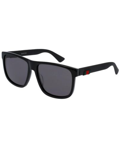 Gucci Gg0010 Rectangle-frame Sunglasses - Multicolor
