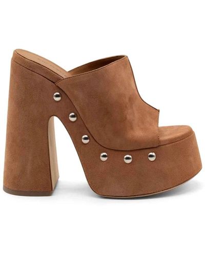 Vic Matié Shoes > heels > heeled mules - Marron