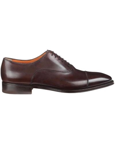 Santoni Oxford-Schuhe aus Leder - Braun