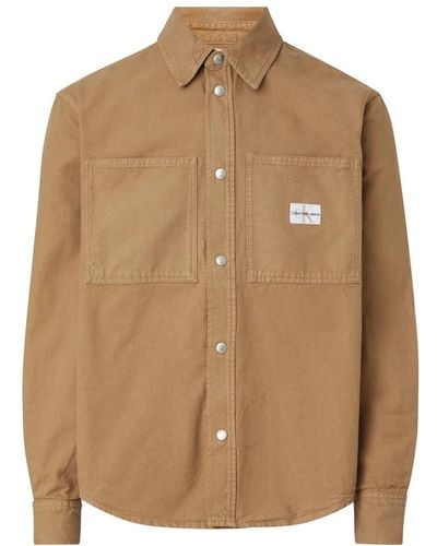 Calvin Klein Casual Shirts - Brown