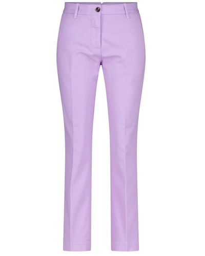 Nine:inthe:morning Trousers > slim-fit trousers - Violet