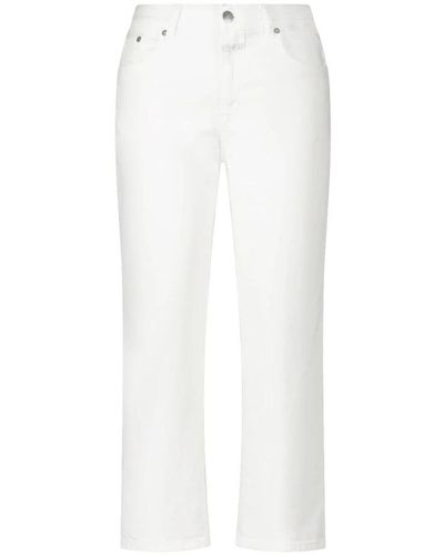 Closed Cropped Pants - White