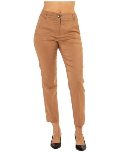 Marella Cropped Trousers - Natural