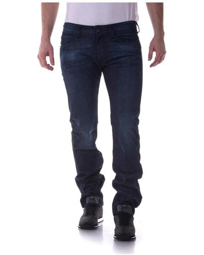 Armani Jeans droits - Bleu