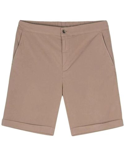 Peserico Hellbraune bermuda-shorts aus baumwolle