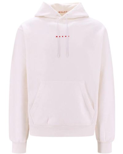 Marni Baumwoll-Sweatshirt mit Frontdruck - Pink