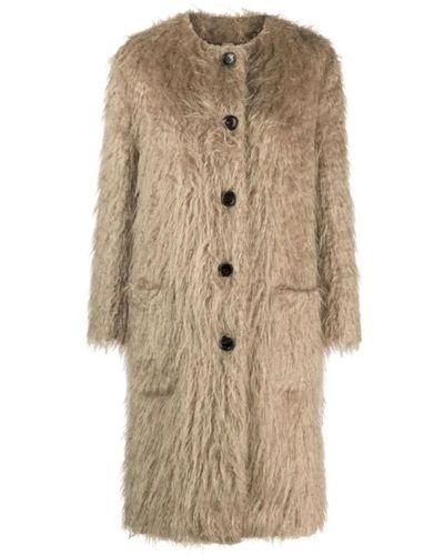 Gucci Jackets > faux fur & shearling jackets - Neutre