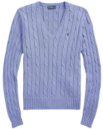 Ralph Lauren Knitwear > v-neck knitwear - Bleu