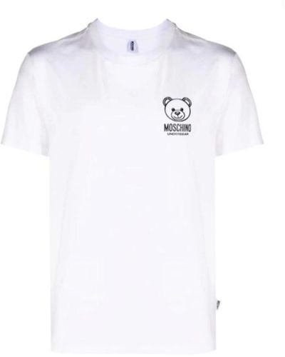 Love Moschino Weißes t-shirt und polo-set