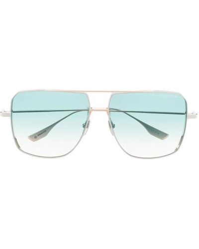 Dita Eyewear Stilvolle silberne sonnenbrille - Blau