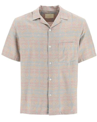 Portuguese Flannel Short sleeve camicie - Neutro