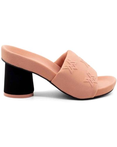 Vic Matié Pfirsich lycra slip-on bubble heels - Pink