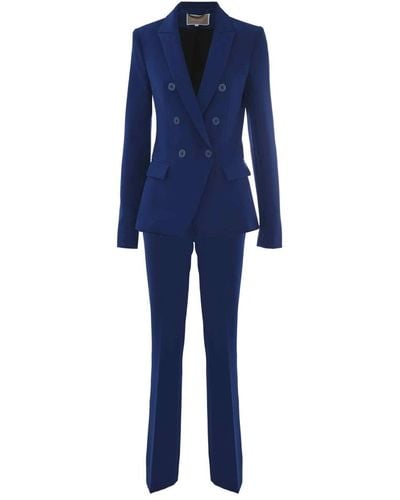 Kocca Elegante tailleur giacca-pantalone foderato - Blu