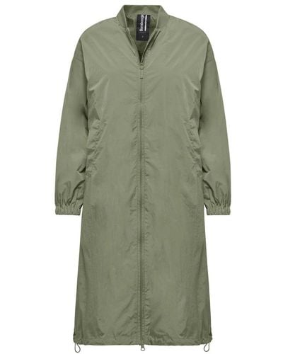 Bomboogie Oversize nylon bomber jacket - Verde