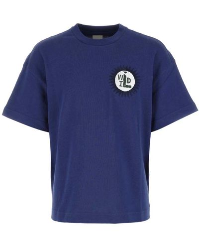 Emporio Armani T-shirt oversize di cotone - Blu