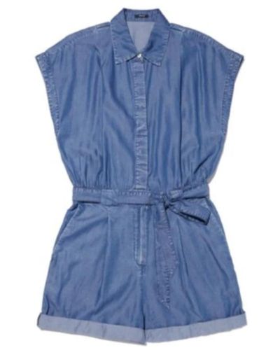 Denham 02-22-04-18-002 Maya Jumpsuit Short IT Damen Catsuit Jeans - Blau