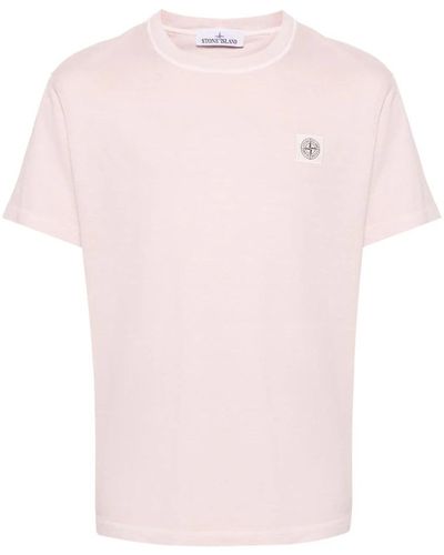 Stone Island T-Shirts - Pink