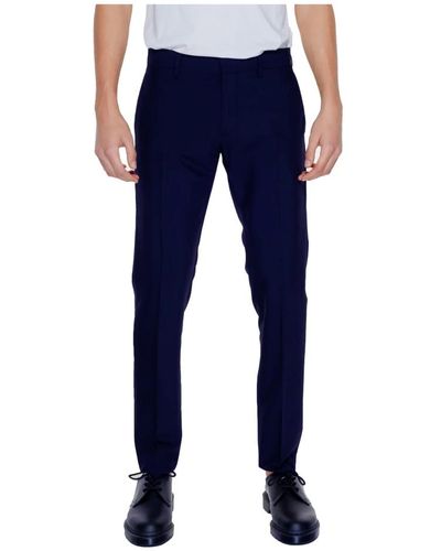 Antony Morato Pantaloni blu con zip e tasche
