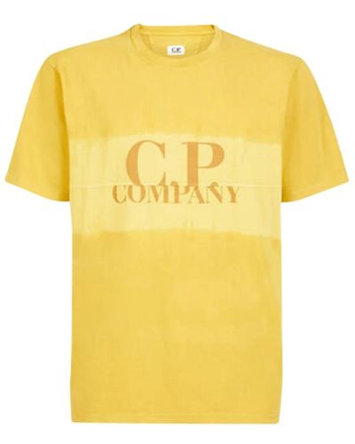 C.P. Company Magliette jersey wh tie-dye logo - Giallo