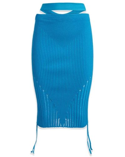 ANDREA ADAMO Skirts > pencil skirts - Bleu