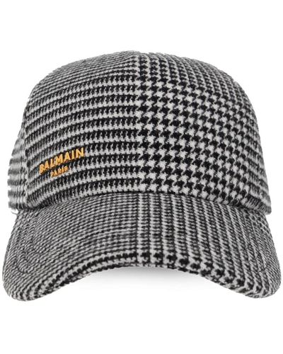 Balmain Chapeaux bonnets et casquettes - Gris