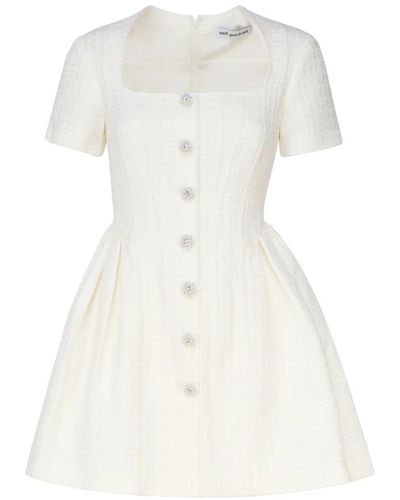 Self-Portrait Short Dresses - White
