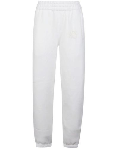 T By Alexander Wang Joggers - White
