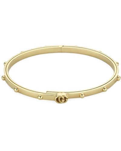 Gucci Yellow gold bracelet with gg running - Métallisé