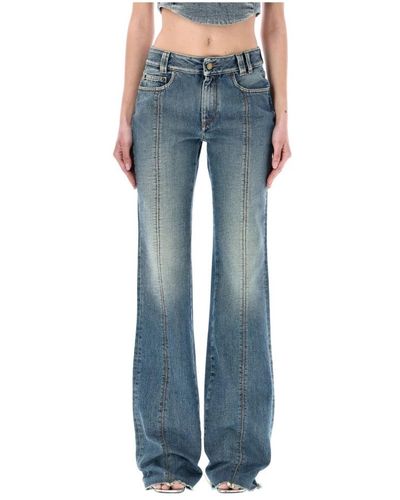 Alessandra Rich Wide Jeans - Blue