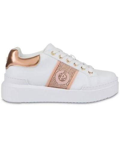Pollini Sneakers con strass - Bianco