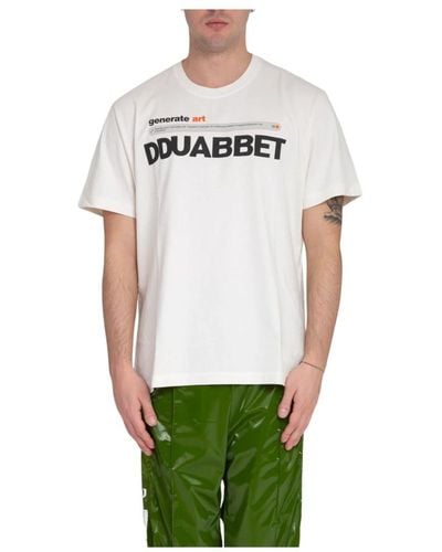 Doublet Ai-generiertes logo-t-shirt - Weiß