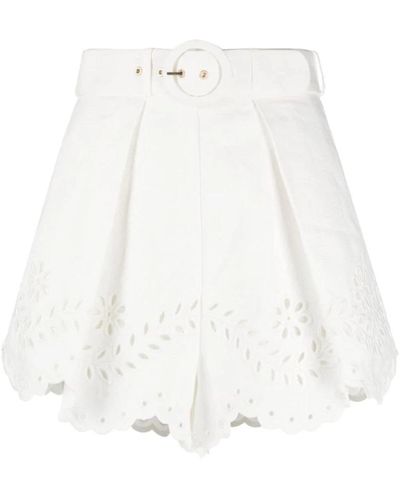 Zimmermann Short Skirts - White