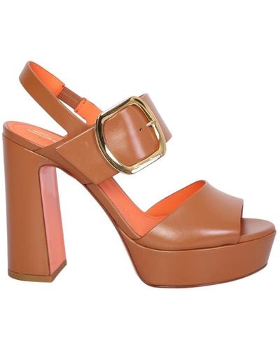 Santoni High Heel Sandals - Brown