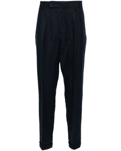 Caruso Slim-Fit Trousers - Blue