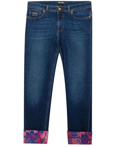 Versace Cropped Jeans - Blue