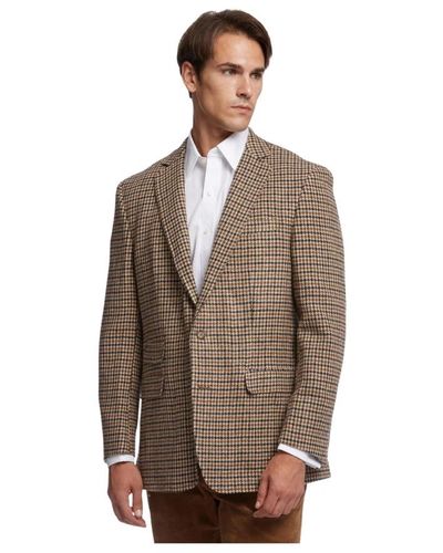 Brooks Brothers Cappotto sportivo in lana a fit regolare - Marrone
