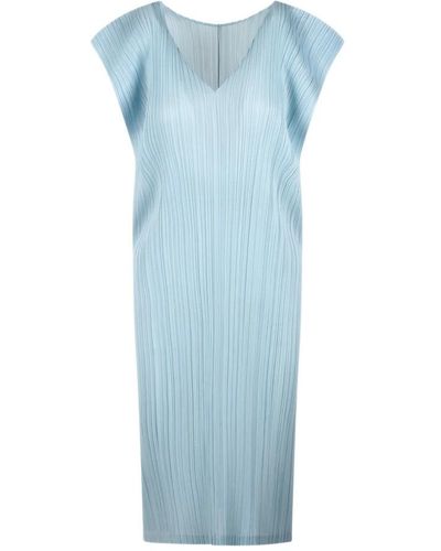 Issey Miyake Midi Dresses - Blue